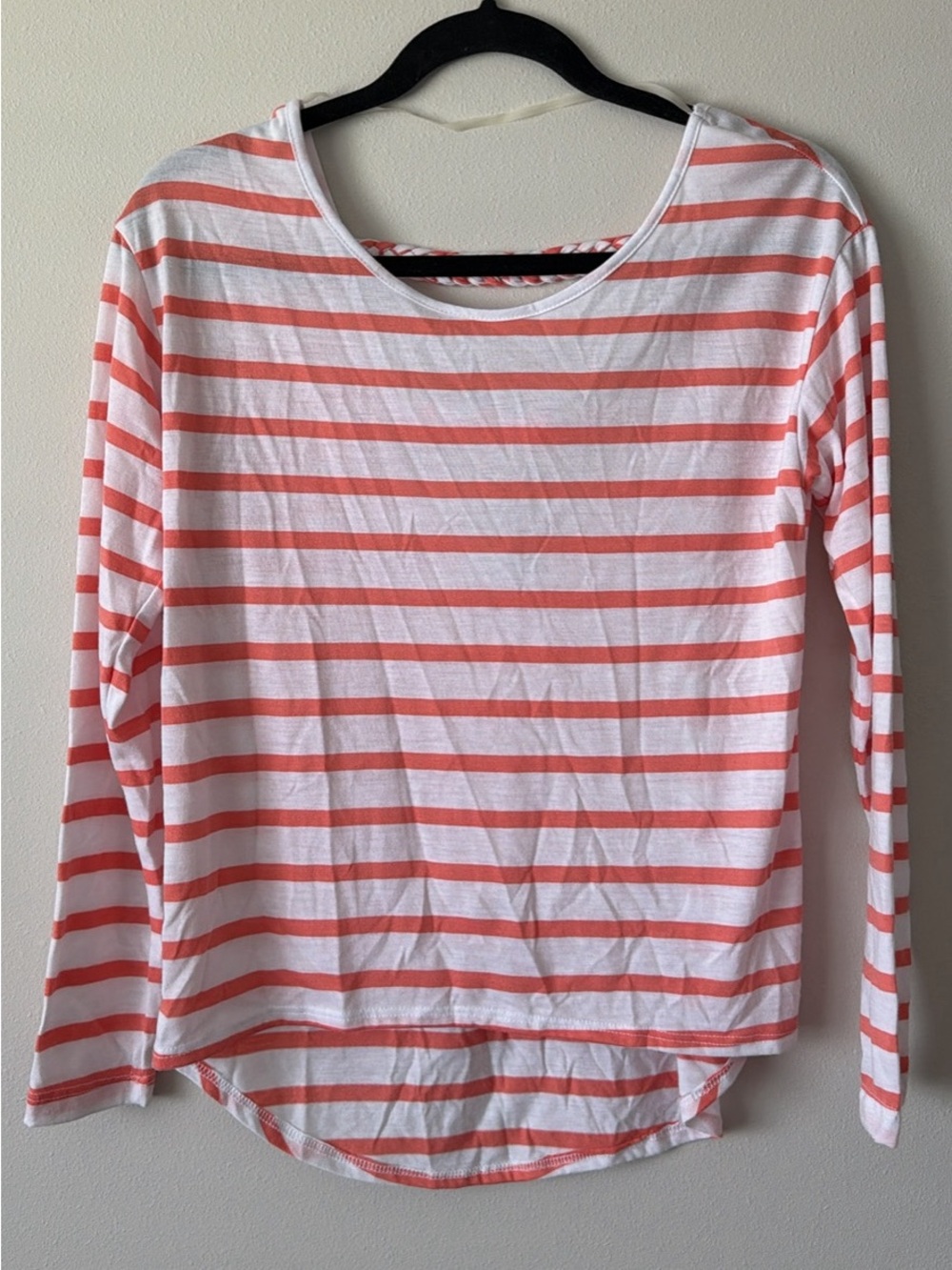 BRAND NEW Nordstrom Women's Long-Sleeve Striped Top w/ open back
